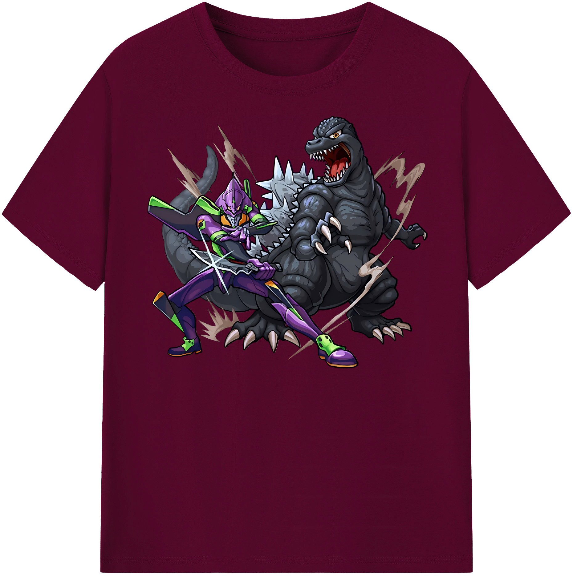 （画像用） EVA 新世紀エヴァンゲリオン レディースカジュアルプリントTシャツ（綿100％）